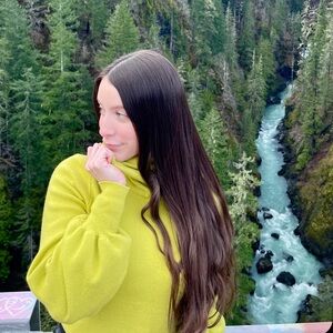 Lime Green Turtleneck Sweater